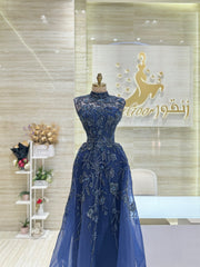 Custom-made party dress designed to flatter your figure.